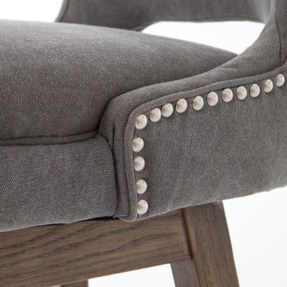 Tabouret de travail de couleur grise - Lot de 2