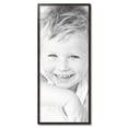 thumbnail image 2 of ArtToFrames 17" x 40" Black Square with Gold Beads Picture Frame, 17x40 inch Black Wood Poster Frame (WOM-5021), 2 of 7