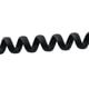 thumbnail image 3 of Black RJ9 Telephone Phone Modem Coil Line Cord Cable 23.6cm Long, 3 of 3