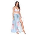 thumbnail image 2 of FORMRS Womens Long Sarong Beach Wrap Semi-Sheer Bikini Skirt Bathing Swimsuit Cover Up, Cute Rabbits, 2 of 7