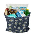 thumbnail image 3 of Yellow Retro Daisy Shopping Bag - Foldable, Washable & Spacious Reusable Tote for Groceries, 3 of 6