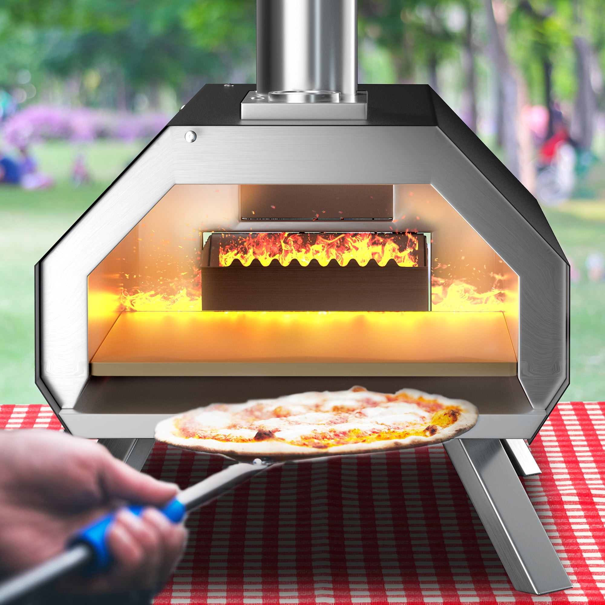 Costway Outdoor Pizza Oven Machine 12 Pizza Grill MakerÂ PortableÂ with  Foldable legs | Walmart Canada