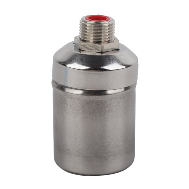 Válvula de bola flotante de 1/2 pulg., válvula de control de agua automática de acero inoxidable para torre de fregadero de tanque de agua