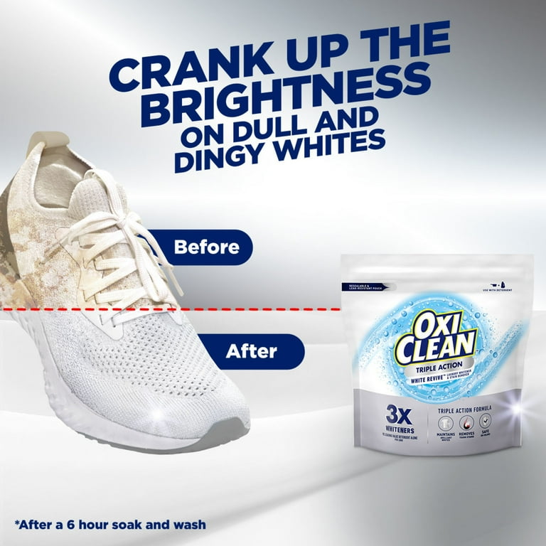 OxiClean Triple Action White Revive Laundry Whitener and Stain OxiClean Triple Action White Revive Laundry Whitener and Stain