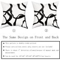 thumbnail image 5 of Black and White Pillow Covers 18x18 Set of 2 Modern Abstract Art Line Boho Design Throw Pillows Bohemian Decorative Pillowcase Cotton Square Cushion Case for Home Living Room Porch Sofa Couch Bed, 5 of 6