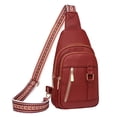 thumbnail image 2 of ibiyuan Crossbody Bags for Women Man Minimalist Daily Shoulder Bag for Women, Durable Leatherette Exterior Spacious Interior Elegant Everyday Crossbody Purse, 2 of 4