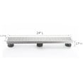 thumbnail image 6 of Design House 542811-SS 24" Linear Shower Drain Modern Contemporary, Stainless Steel, 6 of 12
