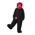 thumbnail image 4 of Faraee Kids Adults Funny Big Mouth Monster Footed Onesie Soft Plush Cartoon Jumpsuit with Shoes Silly Fleece Hooded Halloween Outfit, 4 of 6