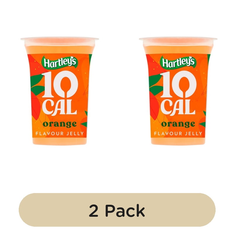 Hartley's 10 Cal Orange Jelly Pot 175g, British Import (Pack of 2)