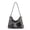 Dark Gray, variant on Women's PU Washed Texture Hobo Tote Bag, Pink