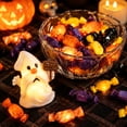 thumbnail image 4 of DefiDgd Pumpkin Ghost Flickering Night Light,Battery Operated Flameless Electronic Lamp for Halloween Home Tiered Tray Mantel Party Table Centerpiece Decor(E), 4 of 5