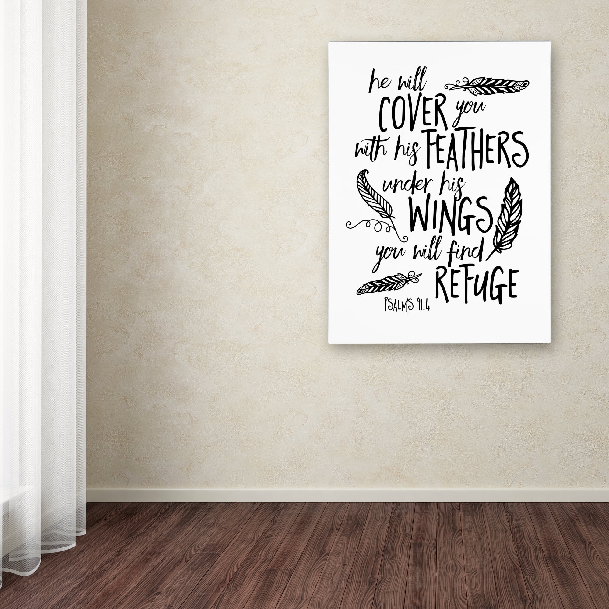 Trademark Fine Art 'Cover You With Feathers' Canvas Art by Marcee Duggar