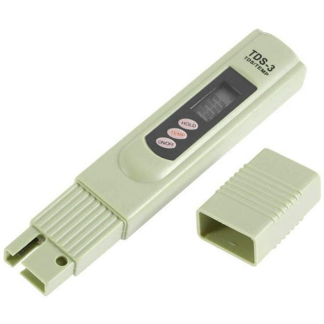 TDS-3 Water Quality Meter Digital Tester Temperature PPM Test Pen Analyzer for Measuring Drinking Water, Hydroponics, Aquarium, Pool and Spa