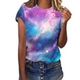 thumbnail image 2 of TaTaai Unisex Casual Tee: Breathable Cotton Short Sleeve T-Shirt, Crew Neck Loose Fit Top with Astronomy Graphic for Men Women Gift, 2 of 6