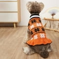 thumbnail image 4 of Dog Sweater Dress Halloween Turtleneck Dogs Pullover Knit with Leash Hole Fall Winter Warm Dog Sweater Cute, 4 of 10