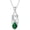 Emerald Green, variant on 925 Sterling Silver Celtic Knot Good Luck Irish Pendant Necklace with 12 Months Birthstone, Christmas Birthday Jewelry Gifts for Women