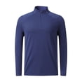 thumbnail image 4 of Pullovers for Men 1/4 Zip Clearance Deals for Under $10 Lightweight Breathable Sport Solid Color Zipper Long Sleeve Shirt, 4 of 9