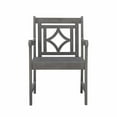 thumbnail image 3 of Distressed Dining Armchair with Decorative Back, 3 of 3