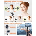 thumbnail image 4 of 71” Auto Face Tracking Tripod for iPhone with Light,360° Rotating Phone Stand with Rechargeable Remote Control for TikTok Vlog Video Recording, Phone Tripod for Android Camera/GoPro/Ring Light, 4 of 7