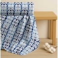 thumbnail image 4 of Soimoi Blue Cotton Cambric Fabric Geometric Tie-Dye Decor Fabric Printed Yard 58 Inch Wide, 4 of 7