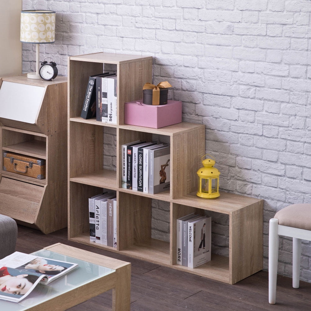 Kepooman 6-Cube Open Closet Organizer, DIY Wood Book Shelves for Bedroom Living Room Storage Kepooman 6-Cube Open Closet Organizer, DIY Wood Book Shelves for Bedroom Living Room Storage