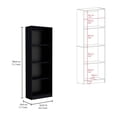 thumbnail image 5 of FM FURNITURE Arrey 3 Piece Living Room Set Black Engineered Wood, 5 of 6