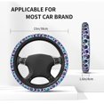 thumbnail image 5 of XMXY Car Steering Wheel Cover, Blue Skull Purple Bone Non-Slip Jeep Truck Universal Elastic Steering Wheel Protector 15 inch, 5 of 8