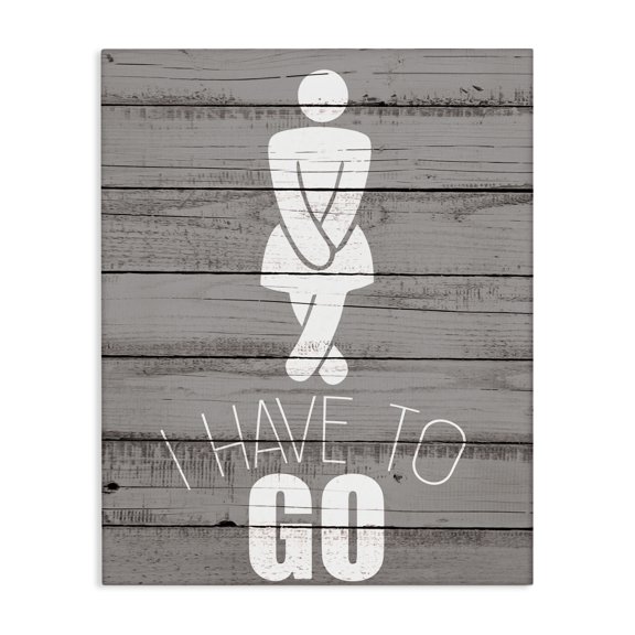 Stupell Industries Farmhouse Women's Room Have To Go Canvas Art, 16 x 20, by Kim Allen