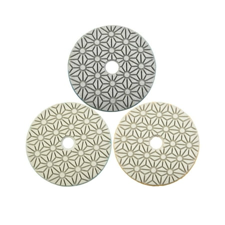 

3Pcs 4 inch Polishing Use Grinding Discs wet and ing Sanding Discs Round Durable Polishing Accessory Pad Sanding Diamond Polishing Pads for Marble