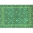 thumbnail image 1 of Ahgly Company Machine Washable Indoor Rectangle Abstract Turquoise Blue Modern Area Rugs, 8' x 10', 1 of 4