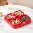 thumbnail image 4 of Qiopertar Clearance Free Shipping Divider Tray With Lid Portable Snack Box Snack Container For Parties Vegetables Sweets Pastries Entertaining Picnics No Spillage Leak Proof Dishwasher Safe, 4 of 8