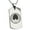 Silver, variant on Stainless Steel Ando Samurai Crest Engraved Dog Tag Pendant Necklace