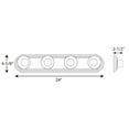 thumbnail image 3 of Broadway Collection Four-Light Polished Chrome Traditional Bath Vanity Light, 3 of 3