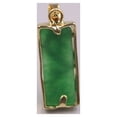 thumbnail image 2 of Imperial Green Jade Golden Dragon Pendant with Gold and Jade, 2 of 4