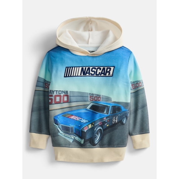 NASCAR Boys Sublimated Embroidered Logo Hoodie, Sizes XS 4/5-XL 14/16