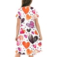thumbnail image 5 of Babcutegg Girls' Dresses, Short Sleeve Floral Print Casual Outfit Girls' Summer wear Dress Multicolor 5-6T, 5 of 5