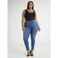 thumbnail image 3 of Sofia Jeans Women's and Women's Plus Eva Contouring Skinny High Rise Ankle Jeans, 25" and 27" Inseams, Sizes 0-28, 3 of 5