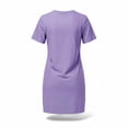 thumbnail image 6 of Hurxie Swimsuit Cover Ups for Women Short Sleeve Bathing Suit Coverup Casual Bikini Swimwear Beach Cover Up Dress Purple,XL, 6 of 7