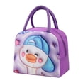 thumbnail image 2 of Oleegame 2 Pcs Sac de Rangement pour Produits Sac Isotherme Sac à Lunch Sac à Lunch Chiot Brun (Isolation 3D) Violet, 2 of 9