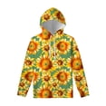 thumbnail image 4 of Sudadera con capucha con estampado floral de girasol para hombres y mujeres, sudadera con estampado 3D de plantas y flores, sudaderas con capucha de moda Harajuku, jerséis de manga larga, 4 of 5