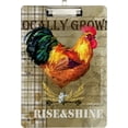 thumbnail image 2 of FMSHPON Rooster Vintage Clipboard Hardboard Wood Nursing Clip Board and Pull for Standard A4 Letter 13x9 inches, 2 of 8