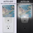 thumbnail image 2 of HemaKayy 2 Pack Plug-in LED Night Light with Light Sensor, Warm White, Dusk to Dawn Sensor Flat Nightlight for Bathroom, Hallway, Bedroom, Living Room - Unique Marble Texture, 2 of 7