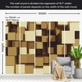 thumbnail image 4 of Tiptophomedecor Abstract Wallpaper Wall Mural - Geometrical Harmony, 4 of 7