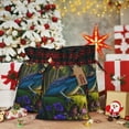 thumbnail image 6 of Sikiie Cute Blue Frog Christmas Gift Bags Drawstring Gift Bags Sacks Drawstring Bag Holiday Linen Xmas Wrapping Bags for Presents Party Gift-Black, 6 of 8