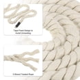 thumbnail image 3 of Uxcell Natural Twisted Cotton Rope 3 Strand Thick Cotton Rope Tug 0.98" x 98.43ft White, 3 of 5