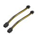 thumbnail image 2 of 2 Pack Graphics Card 6 Pin to 8 Pin PCIe Adapter Power Cable (GPU Video Graphics Card Power Cable) 7, 2 of 5