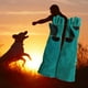 thumbnail image 5 of Guantes protectores Zulema de cuero reforzado para dueños de mascotas y cuidadores de reptiles verde, 5 of 8