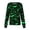 Green #20, variant on Womens Halloween Scrub Tops Candy Skeleton Long Sleeve Funny Medical Scrubs Pumpkin Ghost Spooky Button Down Medical Uniform, M