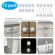 thumbnail image 4 of 8 cerraduras de seguridad para niños, 2 tamaños, cerraduras de seguridad transparentes para armarios y refrigeradores, 4 of 8