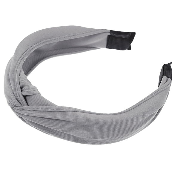 Vocoste Satin Knot Headband Hairband for Women Gray 1.2 Inch Wide 1 Pcs